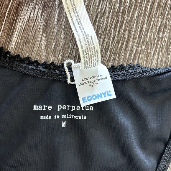 NWT Mare Perpetua Free People Dusk Black String Bikini Bottoms Size Medium Swim - Picture 8 of 16